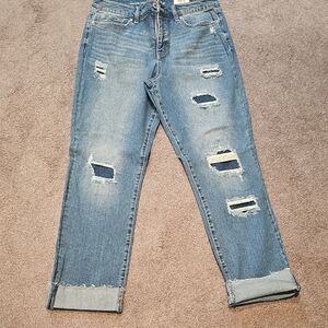 Distressed Blue Jeans for Women